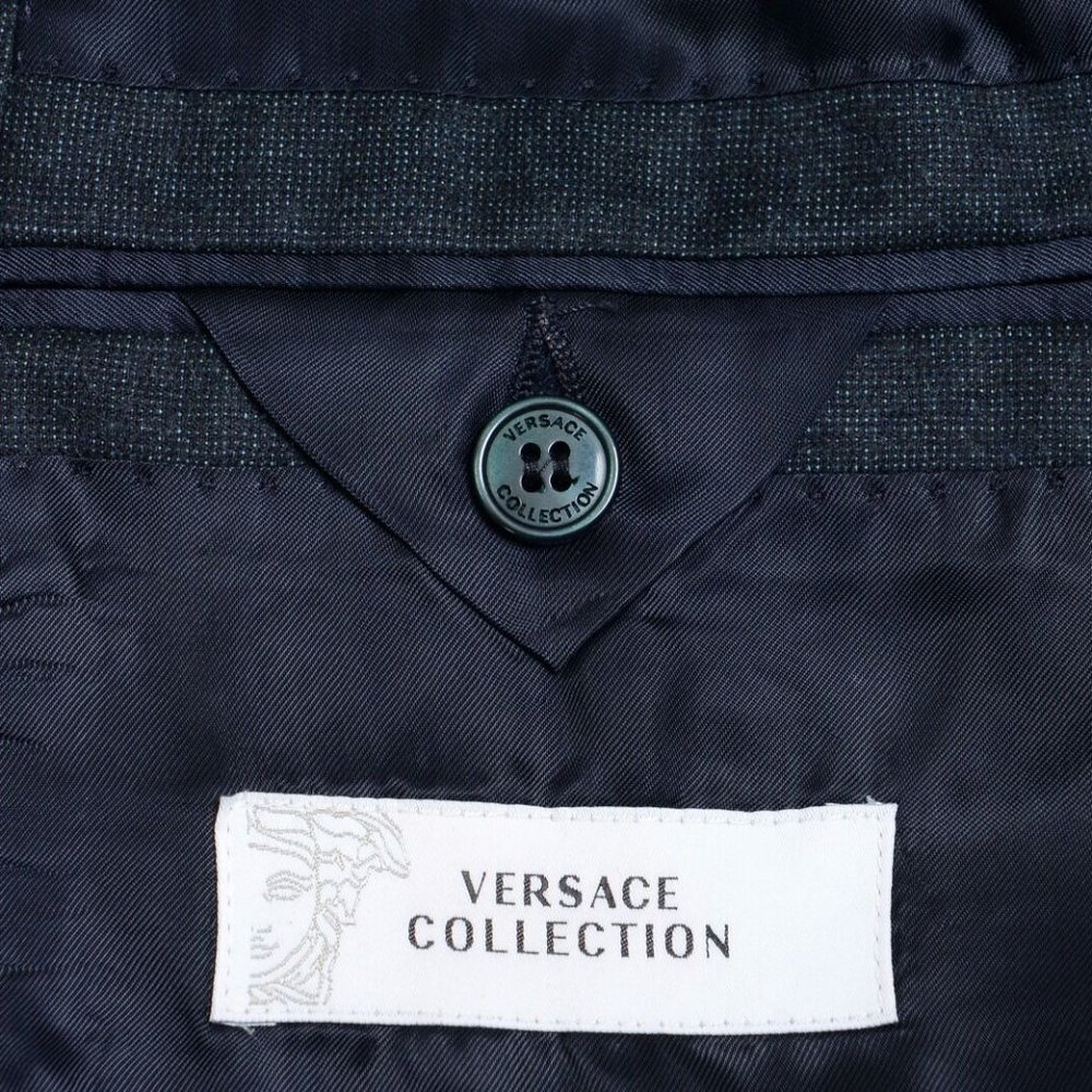 Versace Collection Wool Gray Two Button Men's Suit - Picture 11 of 11